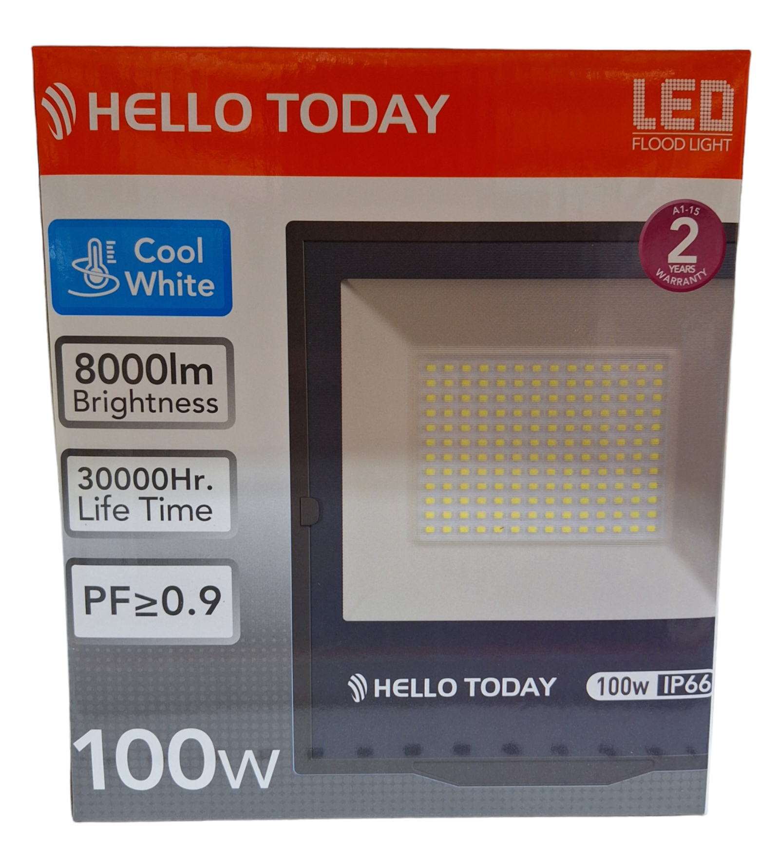 Hello Today Cool White 100 Watt Indoor/outdoor Flood Light - Little Tokyo SA