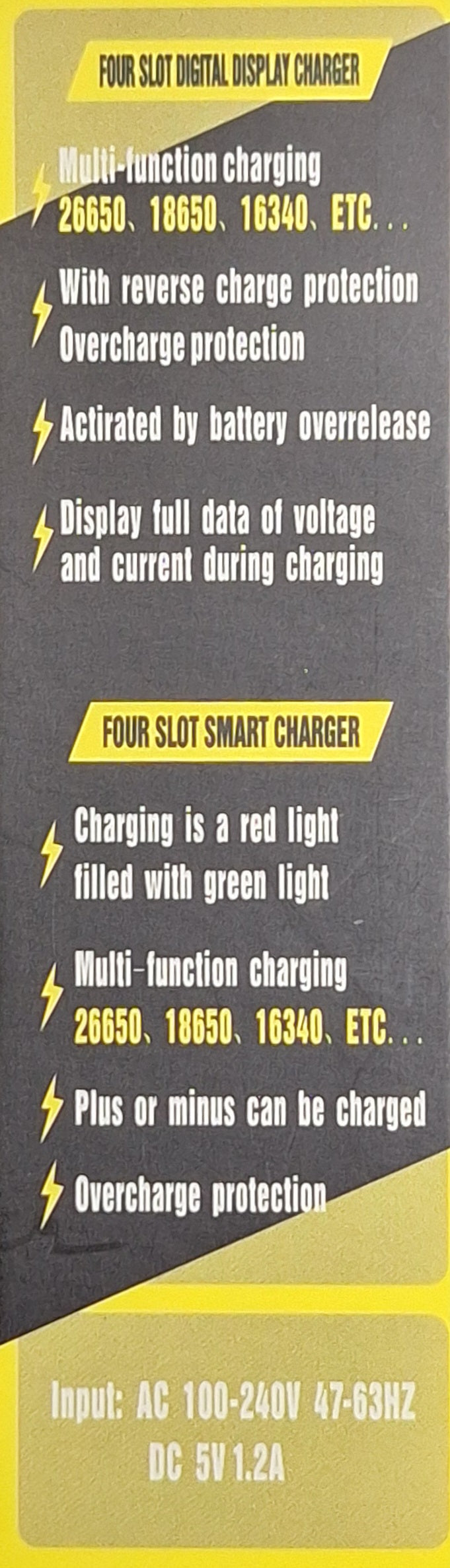 LED Screen 1 Slot Lithium Battery Charger - Output 4.2V 1200mA - Little Tokyo SA
