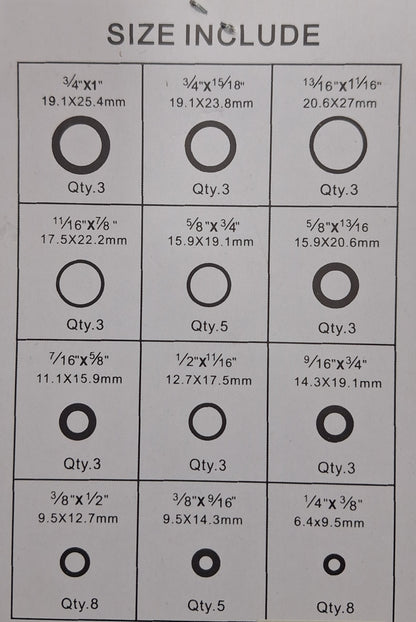 50pc Rubber O Ring Kit - Little Tokyo SA