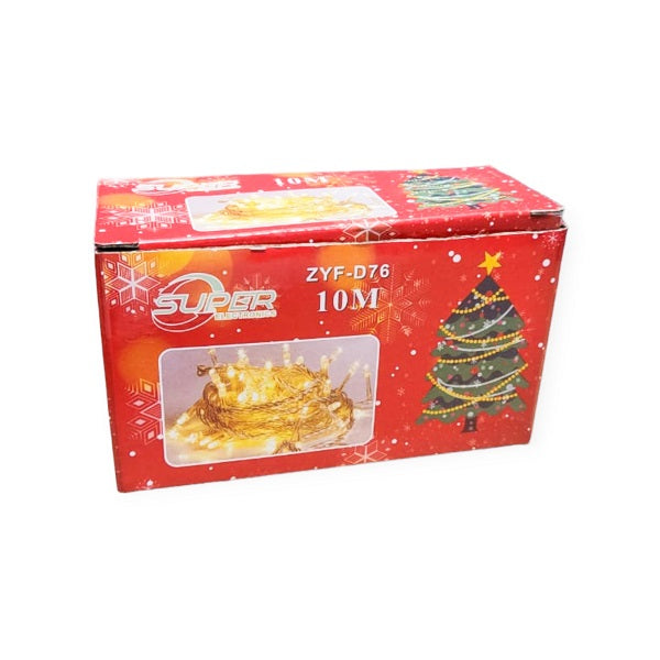 SE ZYF-D76 10M Warm White LED Fairy String Light Inter-Connecting Clear Cable - Little Tokyo SA