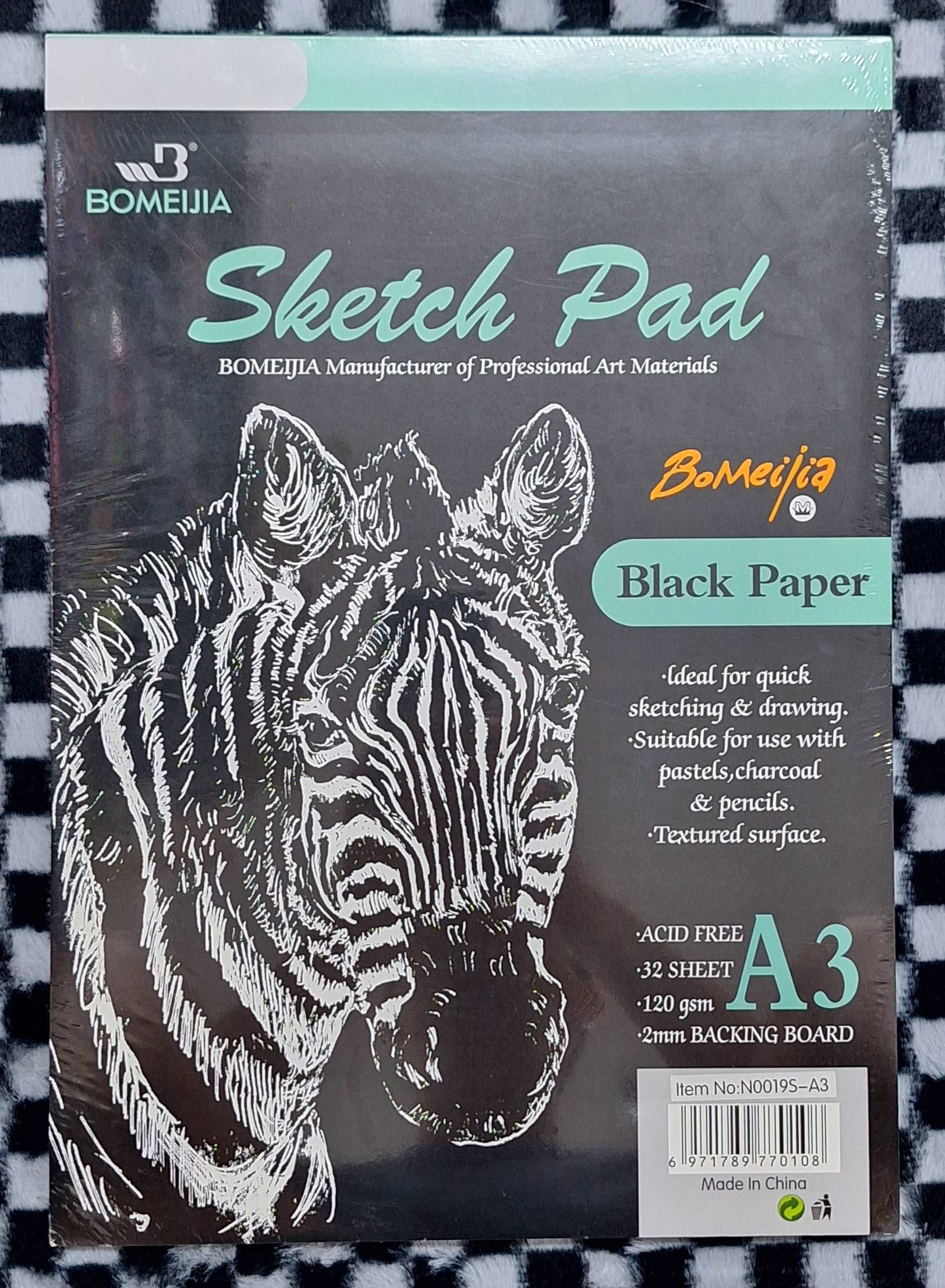 Sketch Pad A3 Black Paper Sketch Pad