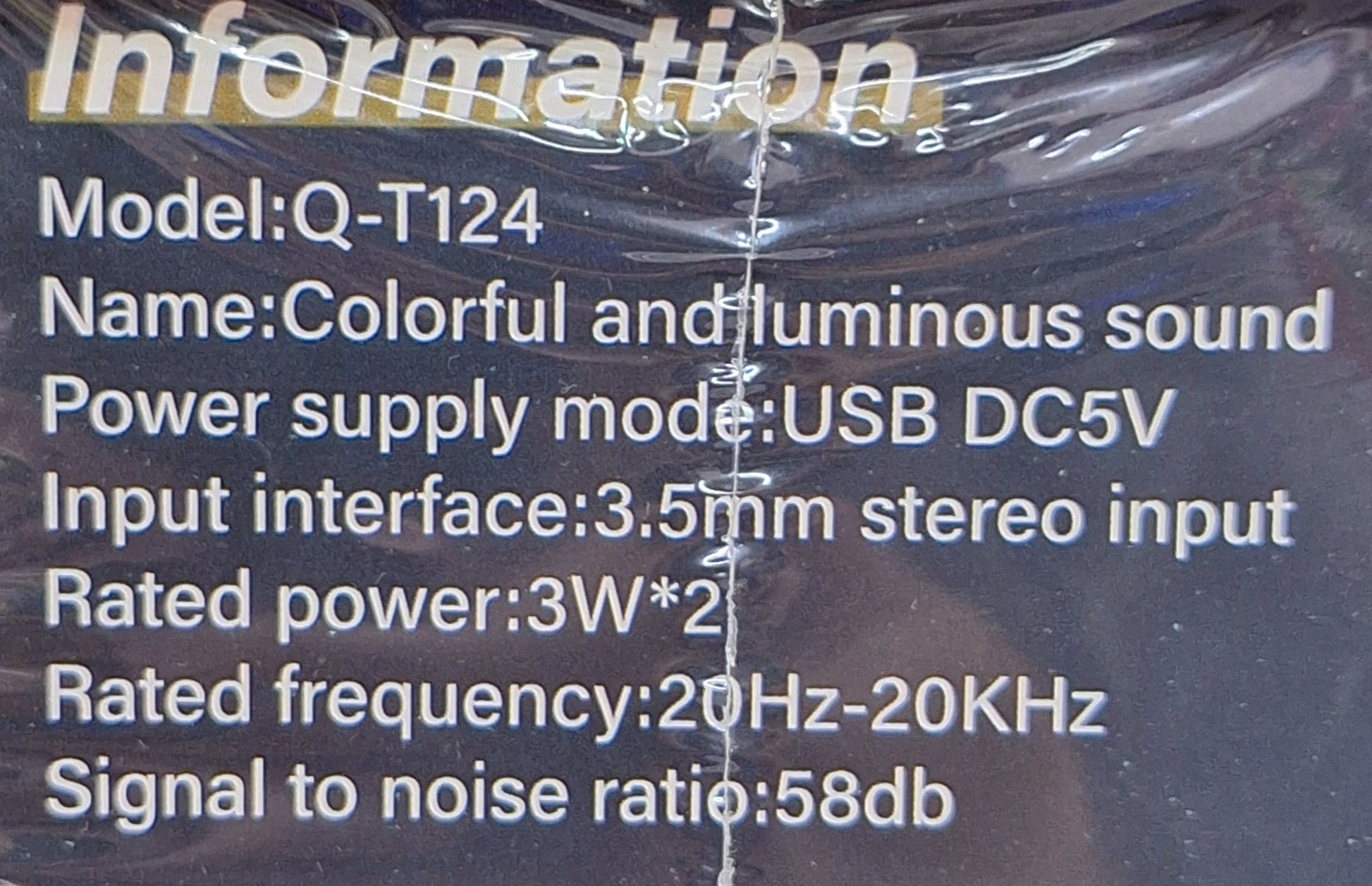 Andowl 2pc RGB 3 Watt Speakers - 3.5mm Input - Little Tokyo SA