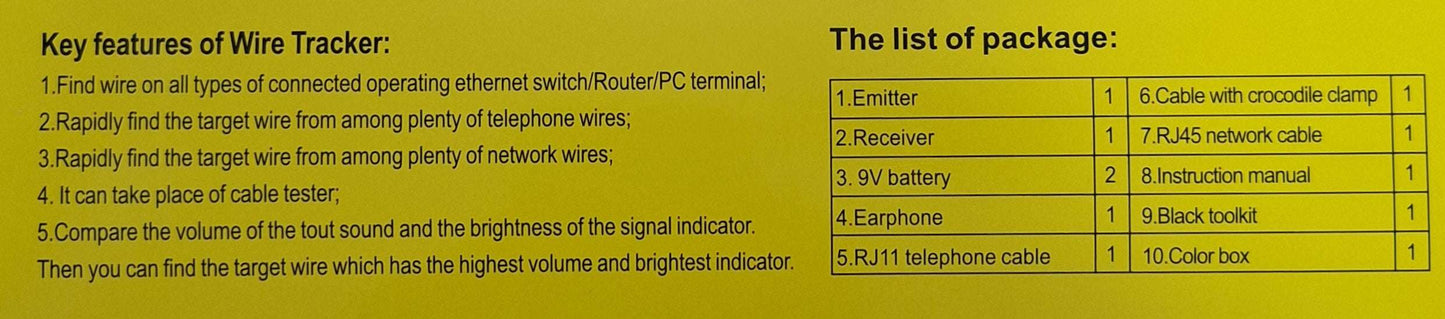 Accurate Cable Tracing Made Easy with Andowl QY-838 Wire Tracker