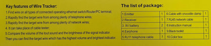 Accurate Cable Tracing Made Easy with Andowl QY-838 Wire Tracker