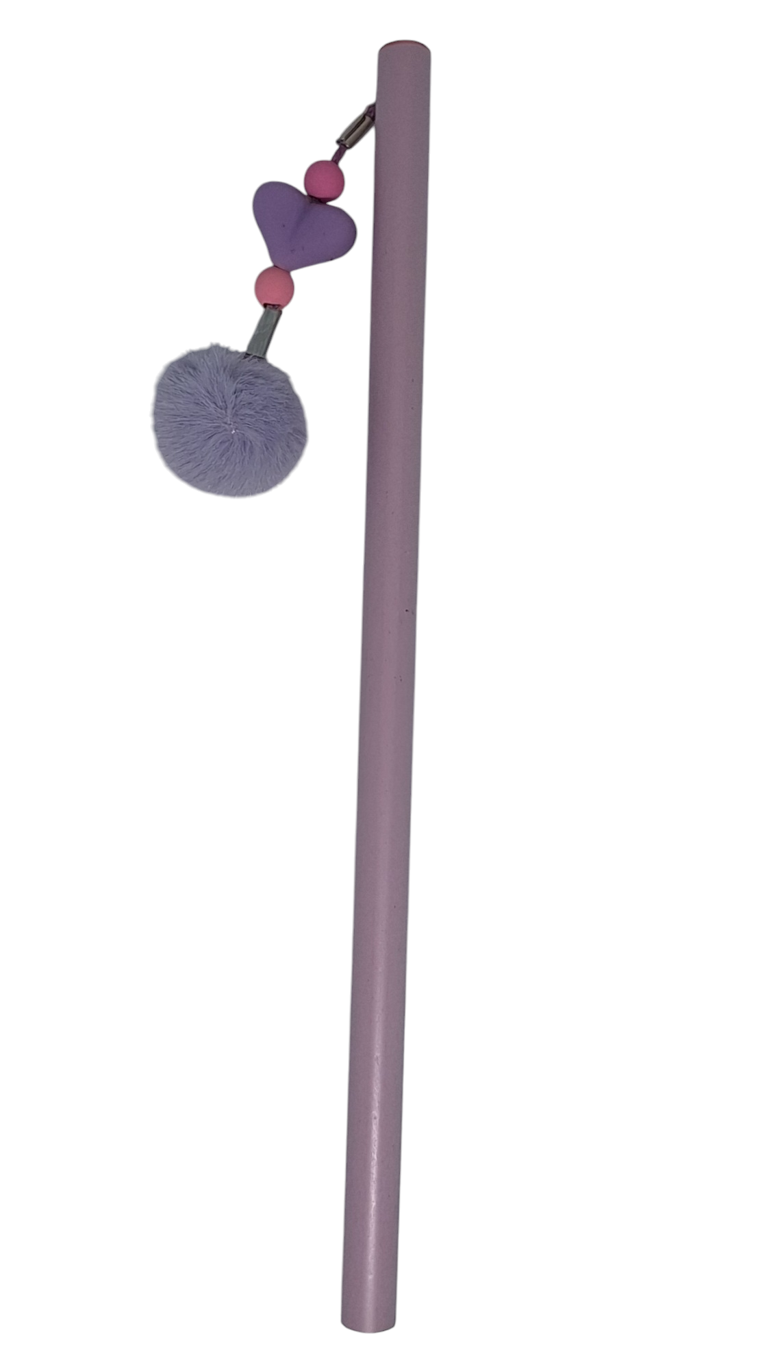 Custom-made Heart Shaped Purple Pencil with Hanging Decorations - Little Tokyo SA
