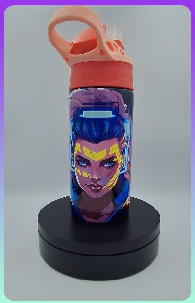 Custom Printed  Hot/Cold Tumbler With Nozzle & Handle For Kids - 12oz - Little Tokyo SA