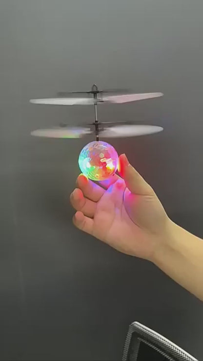 Colorful Mini LED Drone Crystal Ball Induction Quadcopter