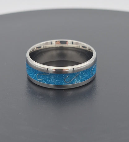 Custom Handmade Stainless Steel 8mm Ring - Size 11