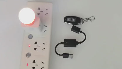 1pc Wireless RF Remote Control Switch, USB Powered for LED Light Strip