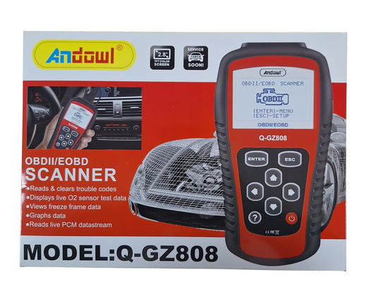 Plug & Play Car Code Reader – Andowl OBD2/EOBD Auto Scanner