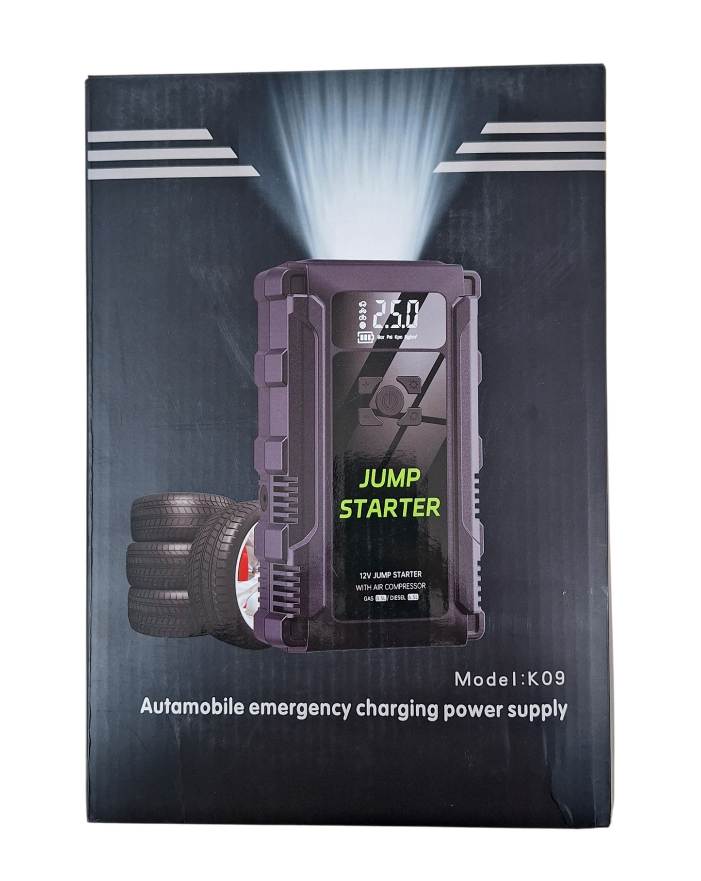 Multifunctional Auto Emergency Start Power Jump Starter - Be Prepared on the Road