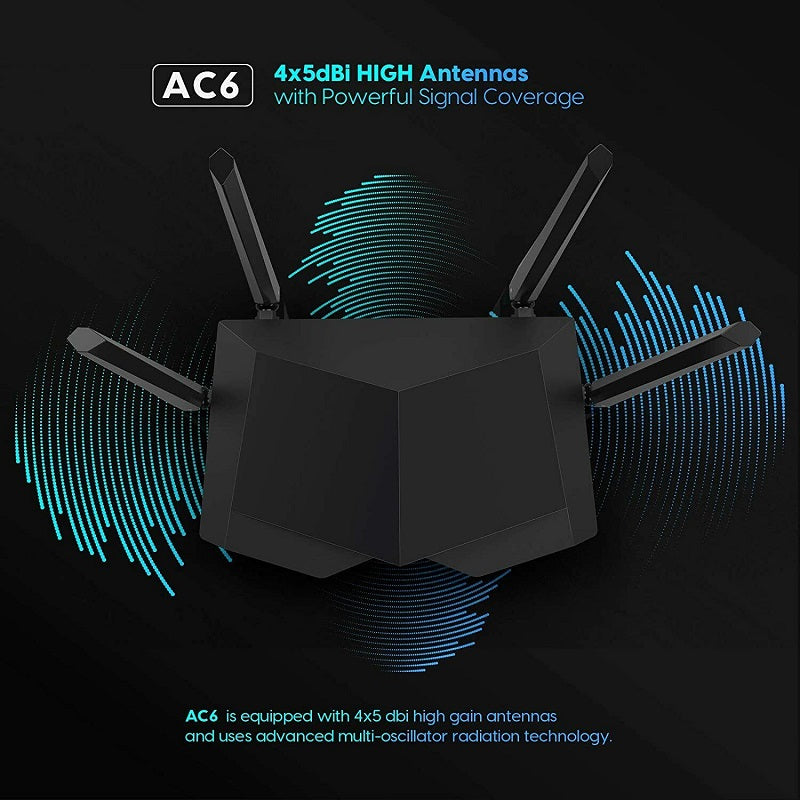 AC11 Smart Dual band Wifi Router with App Management AC1200