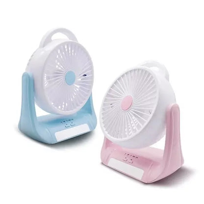 Aerbes AB-J137 Portable Multi-level Control Desktop LED Light Fan