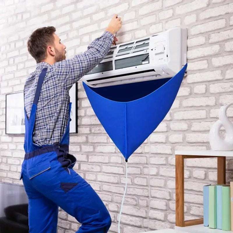 3-Piece Air Conditioning Cleaning Kit with Reusable Plastic Water Collection Bag