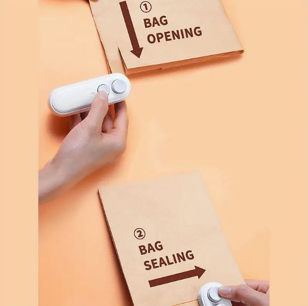 Mini Sealer Machine, Portable Bag Opening Function 2-in-1 Sealer - Little Tokyo SA