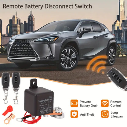 DC12V 200A Remote Battery Disconnect Switch Kill Switch For Cars