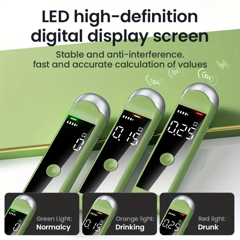 1pc Professional Dual Filtering Algorithm USB Rechargeable Breathalyzer