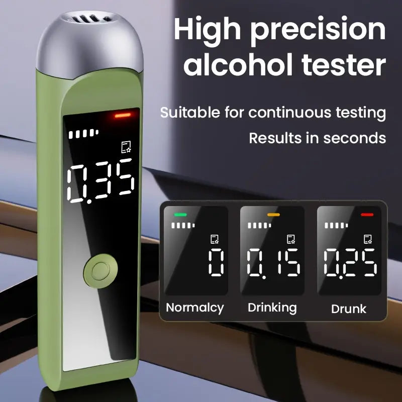 1pc Professional Dual Filtering Algorithm USB Rechargeable Breathalyzer