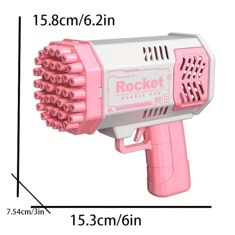 Children's 40 Hole Rocket Launcher Handheld Portable Electric Automatic Bubble Gun - Little Tokyo SA