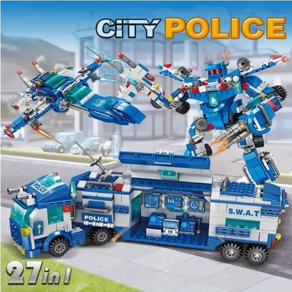 700pcs City Patrol Police Building Blocks Kit - Little Tokyo SA
