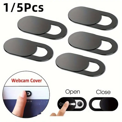 5pcs Webcam Cover Shutter Slider Plastic Camera Cover Phone Lens Sticker - Little Tokyo SA