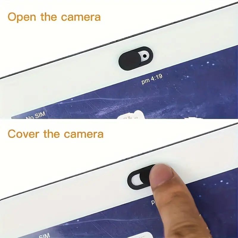 5pcs Webcam Cover Shutter Slider Plastic Camera Cover Phone Lens Sticker - Little Tokyo SA