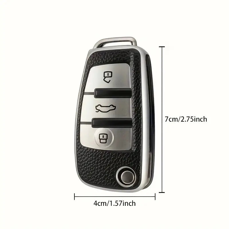 TPU Car Key Case Cover for Audi Flip Key