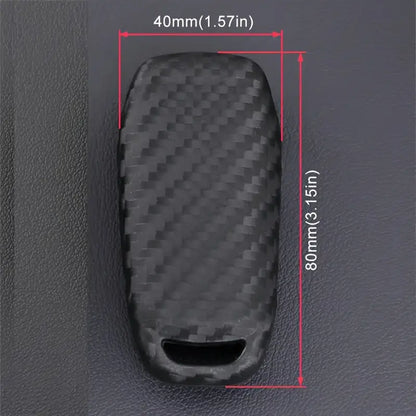 1pc Silicone Carbon Look Car Key Case Cover For Ford Vehicles - Little Tokyo SA
