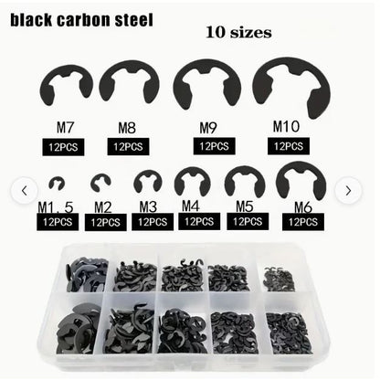 120pcs Stainless Steel Stainless Steel E Clip - Little Tokyo SA