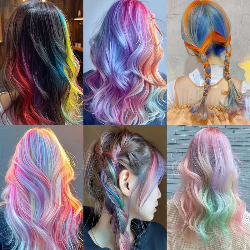 10-Color Hair Chalk Comb