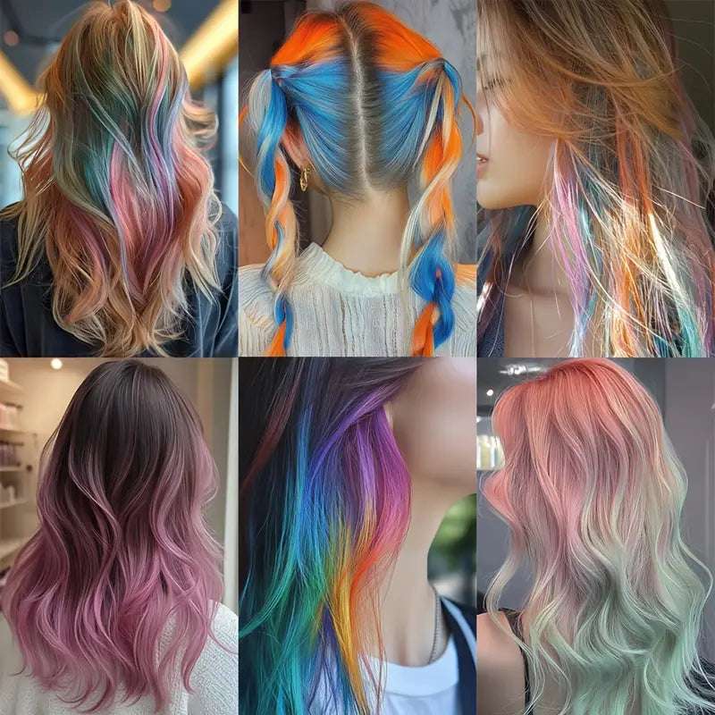 10-Color Hair Chalk Comb