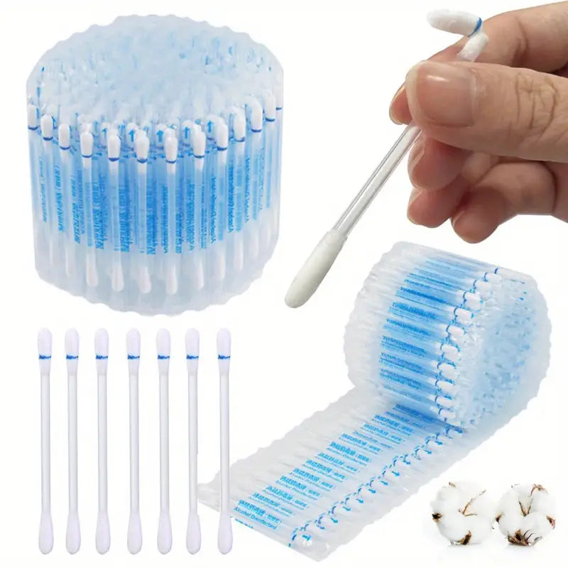 50pc Fragrance-Free 75% Alcohol Cotton Swabs - Little Tokyo SA