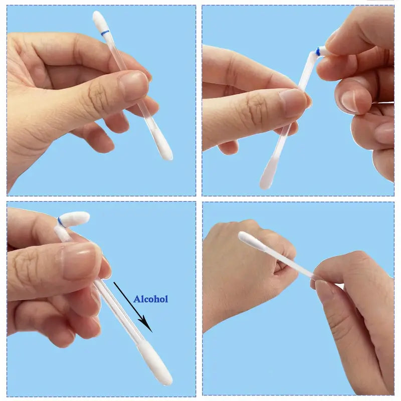 50pc Fragrance-Free 75% Alcohol Cotton Swabs - Little Tokyo SA