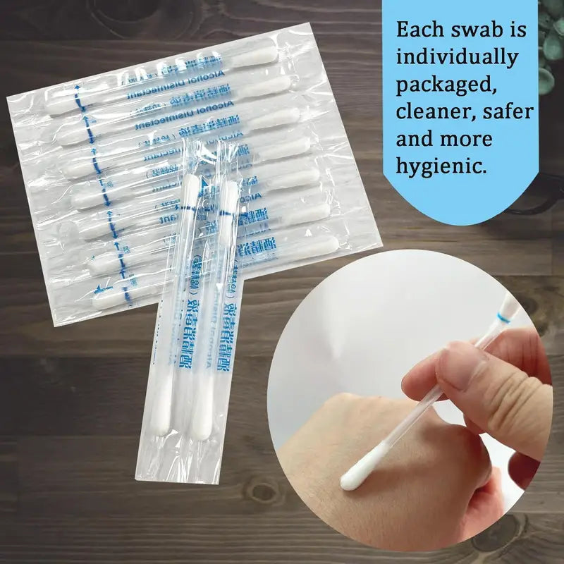 50pc Fragrance-Free 75% Alcohol Cotton Swabs - Little Tokyo SA