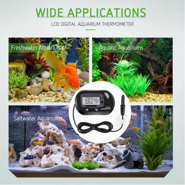 GOXAWEE Compact LCD Digital Aquarium Thermometer - Little Tokyo SA