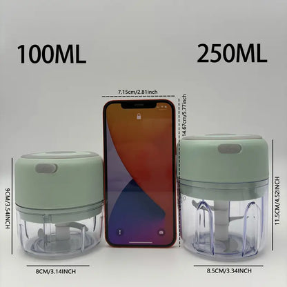 250ml Versatile USB Electric Mini Chopper for Garlic & Veggies - Little Tokyo SA