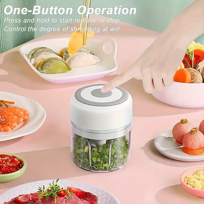 250ml Versatile USB Electric Mini Chopper for Garlic & Veggies - Little Tokyo SA