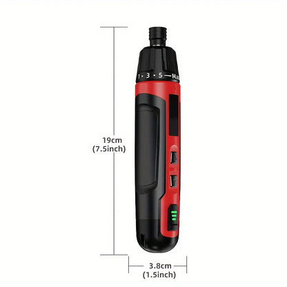Cordless Electric Screwdriver Rechargeable 2000mAh Mini Drill - Little Tokyo SA