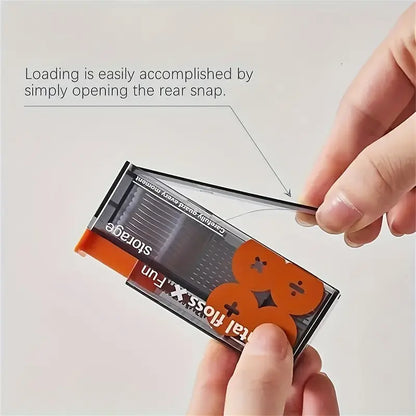 1pc Portable Automatic Pop-up Floss Stick Dispenser - Little Tokyo SA