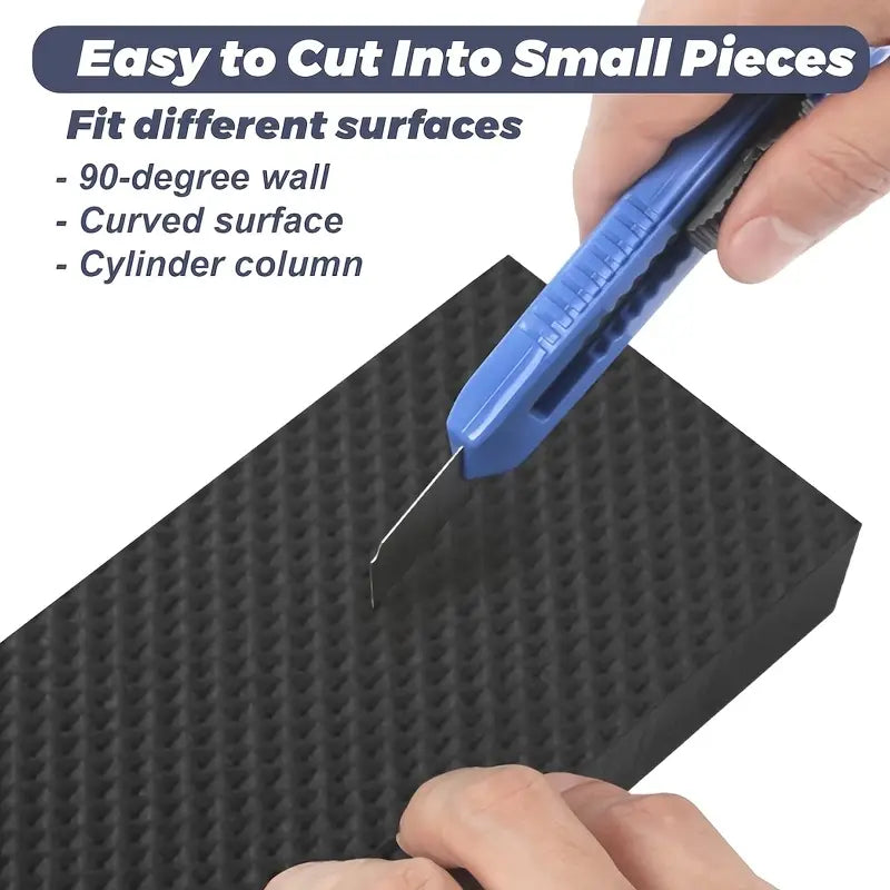 8pcs Black Garage Door & Wall Protectors -