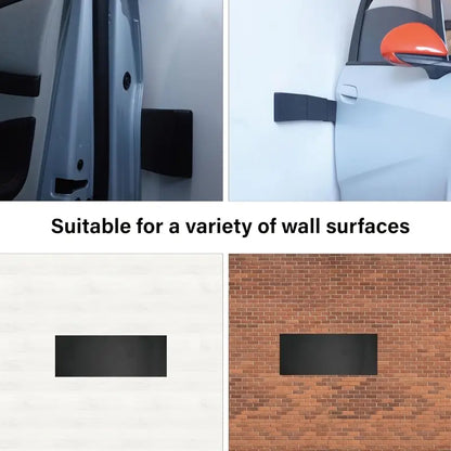 8pcs Black Garage Door & Wall Protectors -