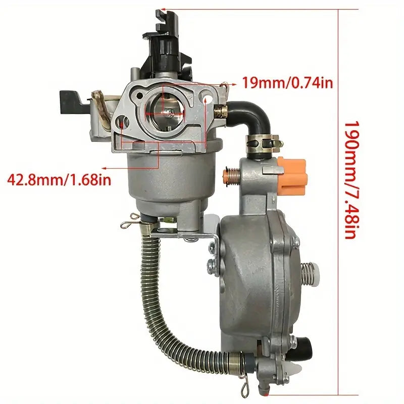 Dual-Fuel Carburetor Gas Conversion Kit for GX160/GX200 Engines 2-3KW - Little Tokyo SA