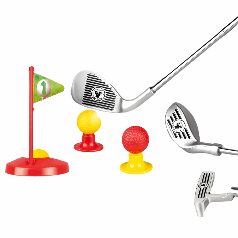 Children's Adjustable Club Toy Golf Set with 3 Telescopic Clubs