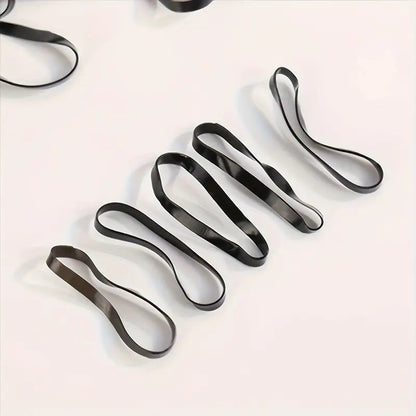 340pcs Black Horsehair Rubber Bands - Little Tokyo SA