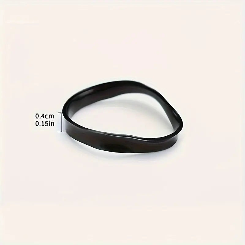 340pcs Black Horsehair Rubber Bands - Little Tokyo SA