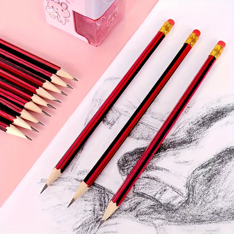 Kalour 50pcs Hb Pencils With Top Erasers - Little Tokyo SA