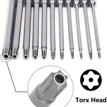 11pc 100mm Multi-Size Security Screwdriver Bit Set - Little Tokyo SA