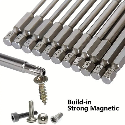 12pc 50mm Multi-Size Security Screwdriver Bit Set - Little Tokyo SA