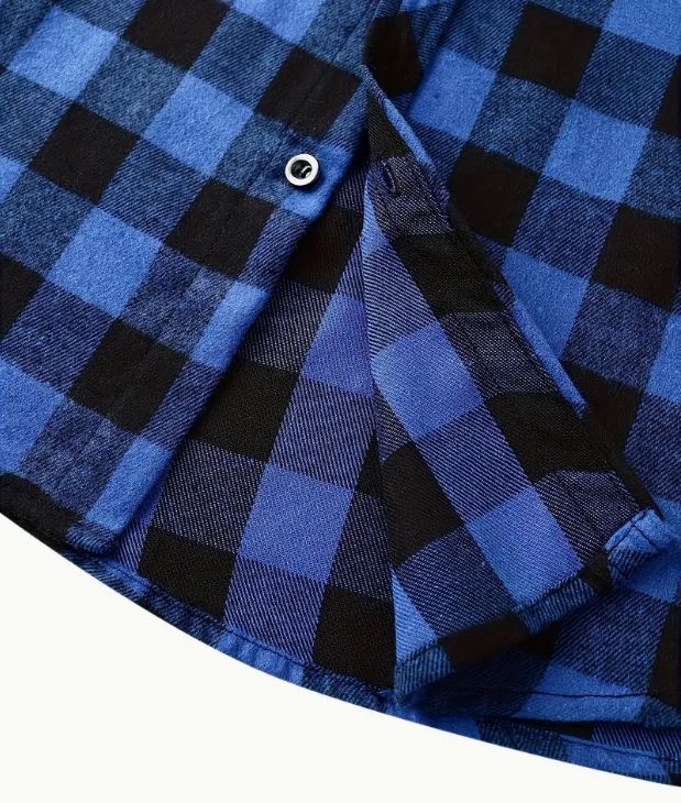 Fashionable Design Men's Plaid Pattern Hooded Long Sleeve Button Up Shirt - Little Tokyo SA