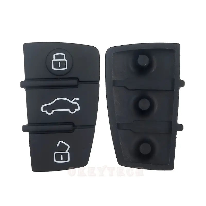 OkeyTech Silicone 3-Button Car Key Fob Cover for Audi